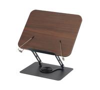 Supporto per Libri di Testo Pieghevole Girevole A 360 Multifunzionale, Regolabile, con Clip A Molla Antiscivolo per Laptop e Tablet