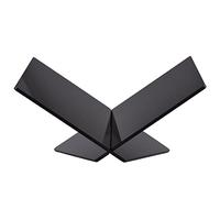 Supporto per libri in acrilico Scaffale per libri a forma di X Libro di ricette Menu di ricette Riviste Porta libri di fiabe Studenti Musicisti Acrilico (Nera)