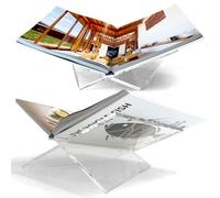 Supporto per libri in acrilico,Supporto per biblioteca,Supporto per ricette,Supporto per libri di testo,Robusto,Acrilico trasparente moderno,Per leggere e visualizzare il tuo libro preferito