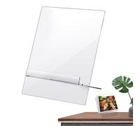 Supporto per libri in acrilico,Supporto per libro da cucina e tavolo,Stand portatile - per casa, cucina, bancone biblioteca, scuola, museo, lavoro familiare