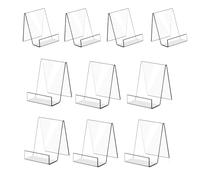Supporto per libri in acrilico trasparente da 10 pezzi, supporto per espositori in acrilico per display