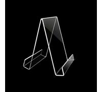 Supporto per libri in acrilico trasparente progettato per la lettura e l'esposizione, materiale resistente all'acqua e, adatto a vari ambienti