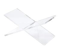 Supporto per libri in acrilico trasparente, supporto pieghevole per libri di cucina e ricette, supporto portatile per scrivania, espositore per libri, 24,4 x 16,3 x 17,8 cm, per lettura a mani libere