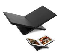 Supporto per libri in legno, con cornice a croce, per libri di cucina, per bibbia, corano, arte, libri di cucina, libri di testo e riviste