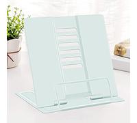 Supporto per libri in metallo per lettura e riposo,libro di cucina regolabile,supporto per documenti,libri di testo per regali di Natale,regali di compleanno per ragazze,bambini, mamma (verde macaron)