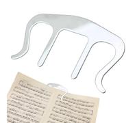 Supporto per libri musicali, clip in metallo per libri musicali e pagine, supporto per spartiti musicali, tastiere di pianoforte, supporti e libri, cromato