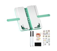 Supporto per libri, supporto per tablet portatile, supporto per libri da scrivania regolabile - supporto per telefono cellulare, supporto telefonico portatile per libro di cucina, libro di testo