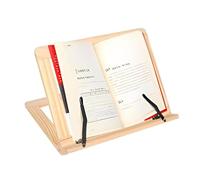 Supporto per libro di cucina in legno, supporto per libro di cucina, supporto per ricette che leggono una mensola per libro di cucina pieghevole, accessori da cucina rustici da ufficio multifunzione