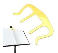 Supporto per libro di pianoforte, supporti per spartiti in metallo per spartiti, clip per libro portatile, supporto per pianoforte, libro, tastiera, musicista