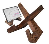 Supporto per libro di ricette in legno rustico regolabile | Porta Libro da Cucina Per Tablet, Ricette, Riviste, Piatto, Musica, Scrivania, Tavolo