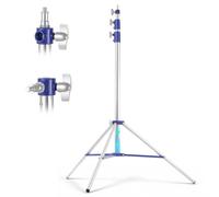 Supporto per luce ammortizzato ad aria, treppiede in metallo resistente con attacco reversibile da 1/4" a 3/8", supporto regolabile per illuminazione stroboscopica, monolight, softbox, CS046