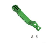 Supporto per luce da ciclismo, staffa di estensione in alluminio CNC con blocco a 360° per action camera, design anti-piegamento per manubrio pieghevole Brompton-Dahon (verde postale)