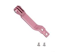 Supporto per luce da ciclismo, staffa di estensione in alluminio CNC per action camera, regolabile a 360° per Brompton e Dahon bici pieghevole (rosa)