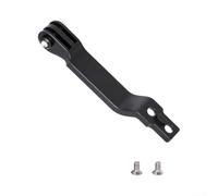 Supporto per luce da ciclismo, staffa di estensione in alluminio CNC per action camera, regolabile a 360° per Brompton e Dahon bici pieghevole (nero)