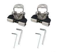 Supporto per luce da lavoro per cofano, 2 pezzi, staffe di montaggio per barra luminosa a LED, si adattano perfettamente alle esigenze dei faretti del tuo veicolo (argento)