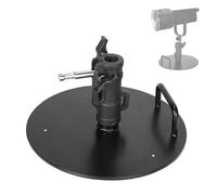 Supporto per luce fotografica, portatile, robusto, con base rotonda, supporto professionale per illuminazione da studio, pannello LED, riflettore