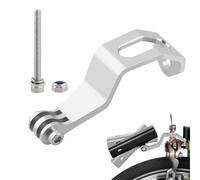 Supporto per luce per bicicletta, pieghevole, per moto, in alluminio, adatto per fotocamere sportive, torce elettriche, per il montaggio leggero, 42 g, resistente alla corrosione