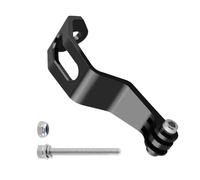 Supporto per luce per bicicletta, pieghevole, per moto, in alluminio, adatto per fotocamere sportive, torce elettriche, per il montaggio leggero, 42 g, resistente alla corrosione