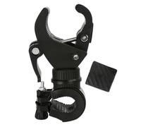 Supporto per luce per bicicletta, supporto per torcia da bicicletta, girevole a 360 gradi, clip impermeabile a sgancio rapido, robusto supporto in ABS per mountain bike e bici da strada