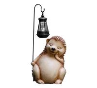 Supporto per luce solare Hedgehog - riccio da giardino luminoso - Sculture di animali in resina da giardino con lanterna di Hedgehog divertenti per cortili interni e terrazze che garantiscono durata e
