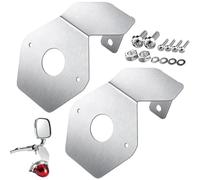Supporto per luce specchietto laterale - regolabile in 2 pezzi | Staffa per indicatori di direzione, montaggio a specchio, coppia regolabile per guida fuoristrada, viaggio, berlina, camion