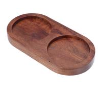 Supporto per macina sale e pepe in legno, supporto per macina a 2 slot,