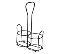 Supporto per macinacasale e pepe - Supporto in acciaio , organizer per macinacaffè regolabile, robusto vassoio per spezie | supporti da bancone da cucina antiscivolo