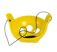 Supporto per mangiatoia da pesca con design a gradini per migliorare la ritenzione dell'esca durante il lancio e il rilascio dopo l'atterraggio (1 pezzo giallo)