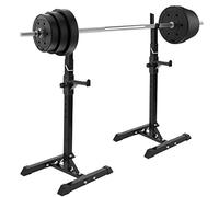 Supporto per manubri, Coppia di Supporti per Squat Regolabili Standard da Pollici, robusti Supporti per Squat in Acciaio, Supporti per Panca con bilanciere per distensioni lib,