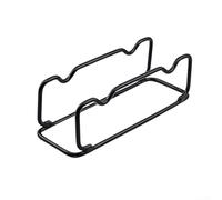 Supporto per manubri dal design intelligente per yoga in ferro con scanalatura per prevenire il movimento dei manubri (piccolo, nero)