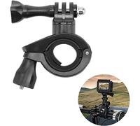 Supporto per manubrio da moto, girevole per cellulare, con chiusura a vite a 360 rotazioni, accessorio per fotocamera per Gopro Hero Stand moto e bicicletta (nero)