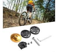 Supporto per manubrio della bici in lega di alluminio compatibile con Garmin Edge, Bryton Rider e per computer Cateye, nero (rosso)