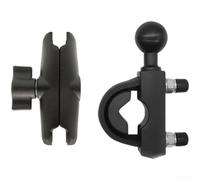 Supporto per manubrio della bicicletta, 9 cm, rotazione a 360° (testa a | Rotazione a 360 gradi, angolo di visione ottimale, pronto per la navigazione, adattamento alla bicicletta, presa sicura