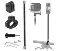 Supporto per manubrio della bicicletta e bastone per selfie da 31 cm per Gopro, kit di montaggio a morsetto per moto, accessori compatibili con Insta 360 ACE Pro X5 X4 X3 X2 X RS R GO 3 2, GoPro 13 e