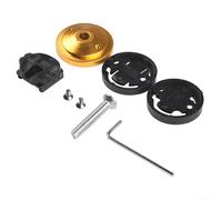 Supporto per manubrio della bicicletta in lega di alluminio solido per Garmin Edge 520, per Bryton Rider 40, per Cateye Cc-rd300w, rosso (oro)