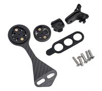 Supporto per manubrio in fibra di carbonio per computer da strada, compatibile con Garmin per F12 F la maggior parte e, supporta fotocamere e luci per biciclette fino a 25 mm di diametro
