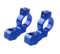 Supporto Per Manubrio Moto 2 Pezzi Universale Per Specchietto Retrovisore ATV Adattatore Morsetto Vite Alluminio 22 Mm 7/8" Specchietti Laterali Moto(Blu)