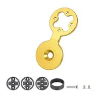 Supporto per manubrio per bicicletta, compatibile con Garmin Edge Wahoo e Bryton Rider Series, per bici da strada e ciclismo, unità GPS (dorato)