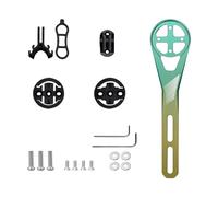 Supporto per manubrio per biciclette Supporto per computer sui fronti Staffa estensione per computer da ciclismo Adattatore per staffa per luce per bicicletta Supporto per computer per biciclette