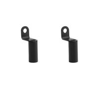 Supporto Per Manubrio Per Moto, Per Specchietto Retrovisore Per Bici, Di Sicurezza Morsetto Adattatore(2pcs black)