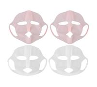 Supporto per maschera facciale in silicone, 4 pezzi, per avvolgere il viso in silicone, per maschera facciale idratante, per maschera facciale in silicone