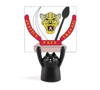 Supporto per memo con emblema nazionale del Congo con gatto nero