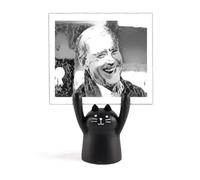 Supporto per memo per disprezzo del presidente americano USA cartone animato nero gatto stand decorazione