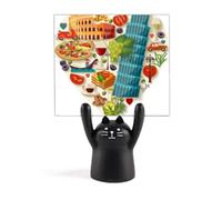 Supporto per memo teatro romano a forma di cuore italiano con gatto nero