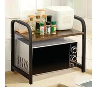 Supporto per mensola per microonde, ripiani per piano di lavoro della cucina, supporto per stampante desktop per casa e ufficio, fornisce spazio di archiviazione, adatto per diverse attrezzature