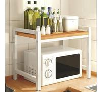 Supporto per mensola per microonde, ripiani per piano di lavoro della cucina, supporto per stampante desktop per casa e ufficio, fornisce spazio di archiviazione, adatto per diverse attrezzature