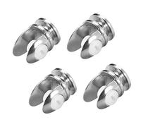 Supporto per mensole in vetro in lega di zinco regolabile per 5-8 mm di spessore, tipo 03, 4 pezzi