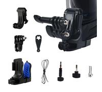 Supporto per mentoniera per casco - Supporto per casco per fotocamera da 7,5 cm, buona soluzione | Attrazione diffusa | Supporti super leggeri per equitazione, sci, altri sport all'aria aperta, bici d