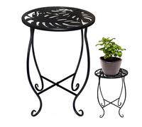 Supporto per metallo, mensola in metallo, per 38 cm, supporto decorativo rotondo per fiori per serra terrazza soggiorno camera da letto appartamento ingresso portico balcone patio balcone patio