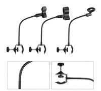 Supporto per microfono a collo d'oca con morsetto regolabile da scrivania per trasmissioni ed eventi dal vivo (microfono diametro 28-40 mm)